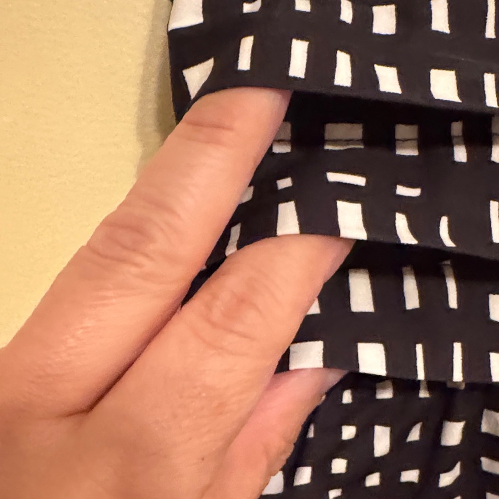 Theory Black and White Patterned Mini Dress - Picture 3 of 12